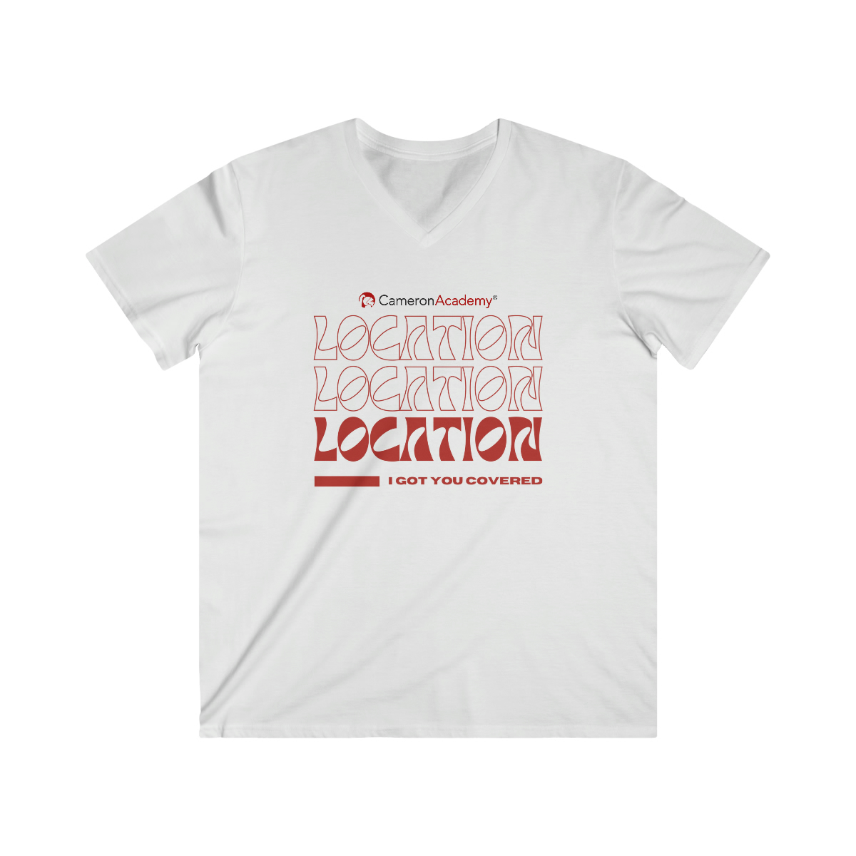 Location, Location, Location | Fitted V-Neck Tee 2024