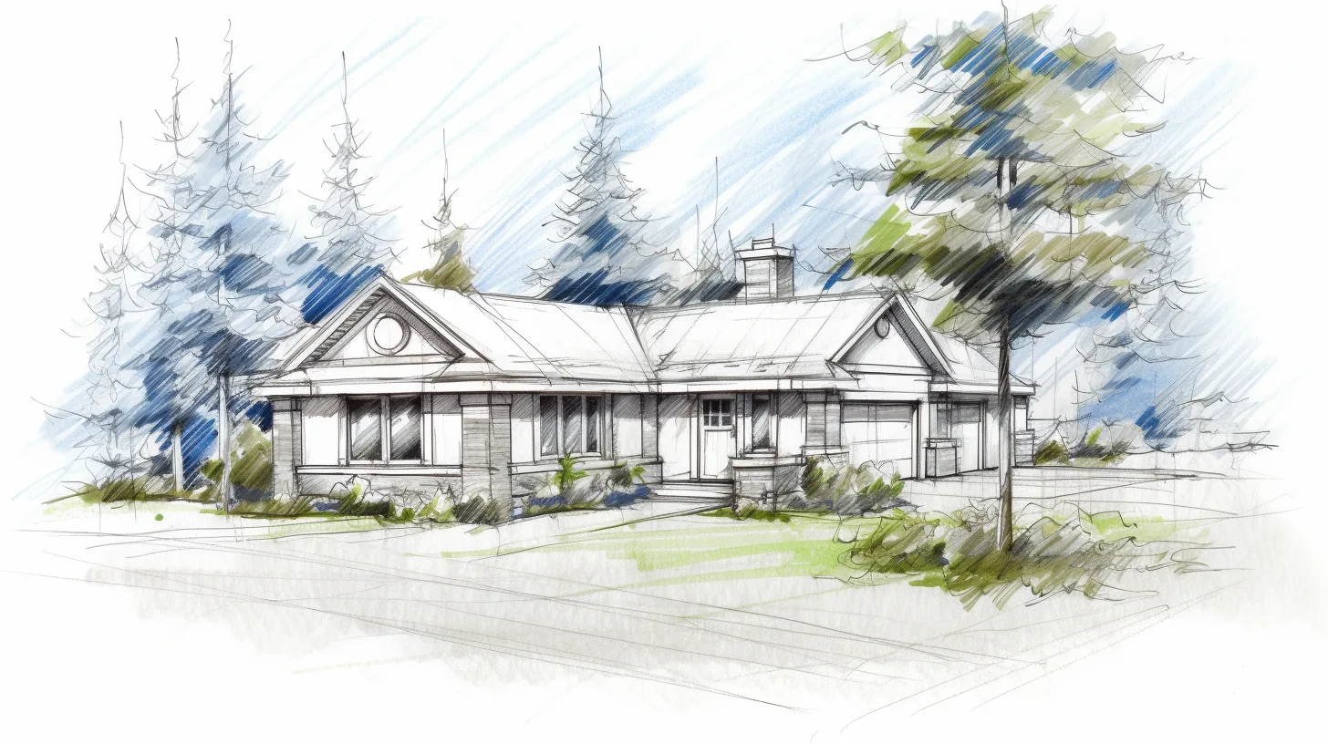 Image of a house and a graph