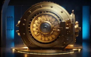 "digital lock symbolizing secure customer data protection"