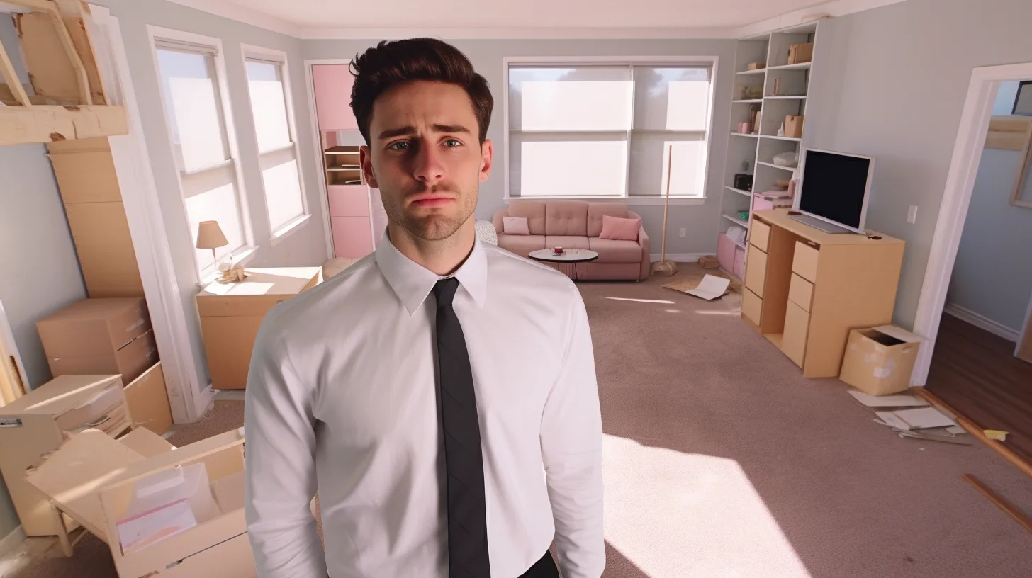 Real estate agent in action