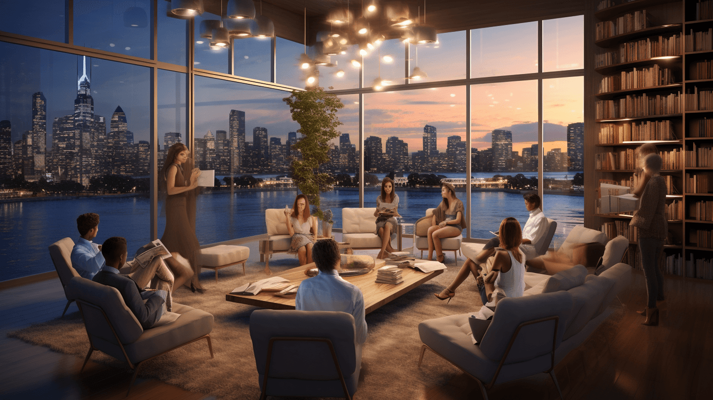 Image of real estate agents collaborating