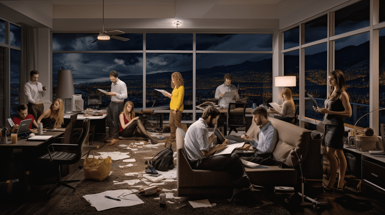 Illustration of the real estate industry