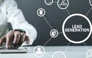 The 9 Top Real Estate Lead Generation Companies For 2024: A Guide To Staying Ahead 3 Business scene depicting digital lead generation with a network design