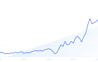 Graph showing upward consumer trend from 2019 to 2024