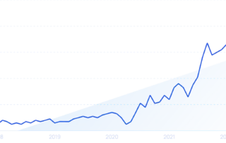 Graph showing upward consumer trend from 2019 to 2024
