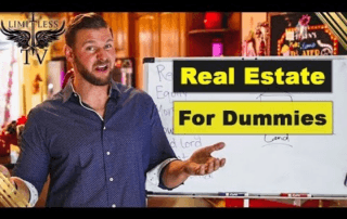 Image of a person presenting real estate concepts on a whiteboard.