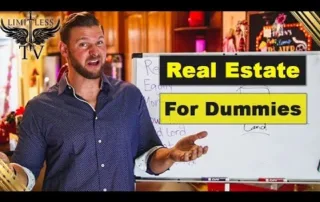 Image of a person presenting real estate concepts on a whiteboard.