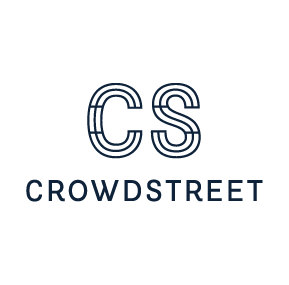 A stylized logo of CrowdStreet featuring "CS" above the brand name in bold letters.