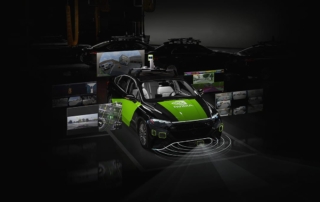 Nvidia ai autonomous vehicle with advanced sensors