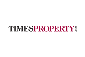 Logo of times property with text "times property"