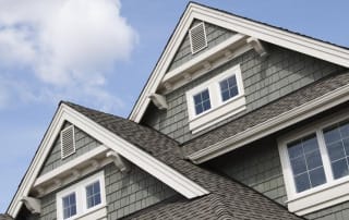 Image of a suburban home with a gabled roof
