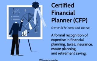 Illustration showing certified financial planner activities