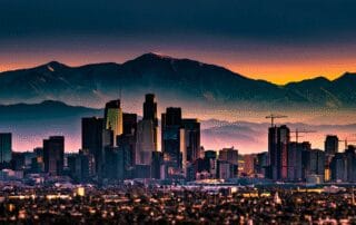 Skyline-at-sunset