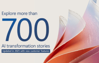 Futuristic design highlighting ai success stories