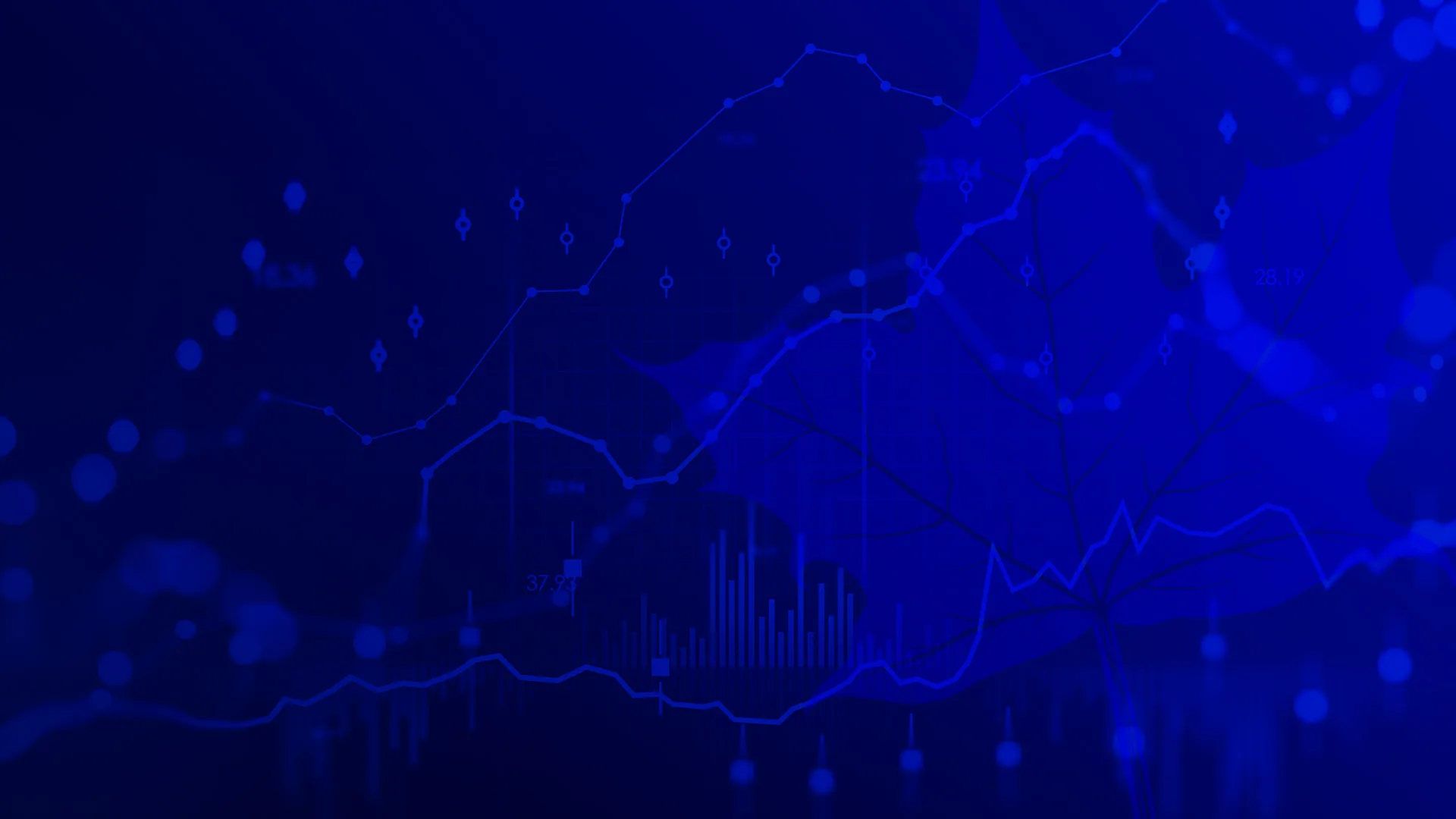 Commercial real estate market data background