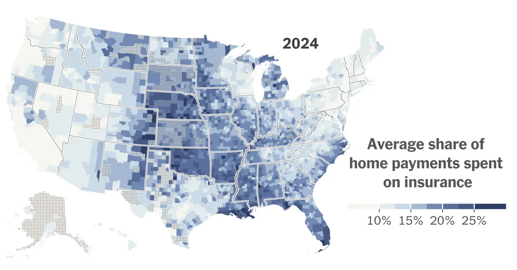Average home payment map