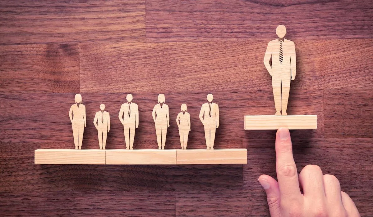 Leadership promotion concept image